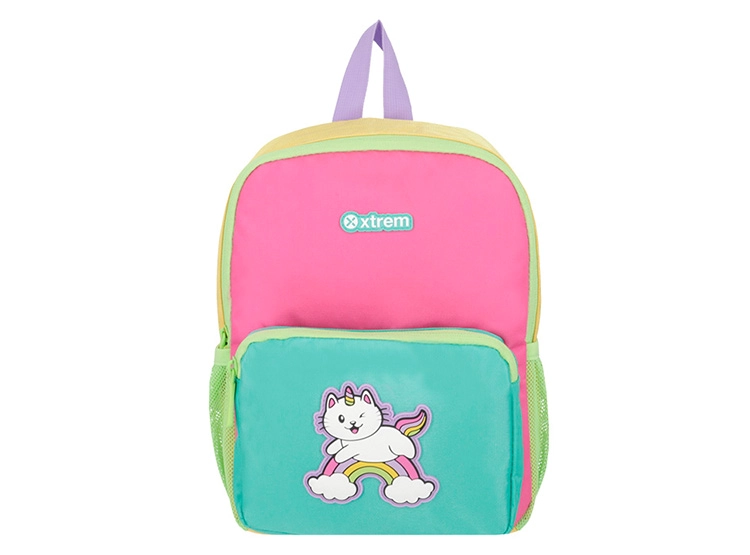 MOCHILA XTREM PLAY-TIME 5XT GATO VERDE MENTA - 1