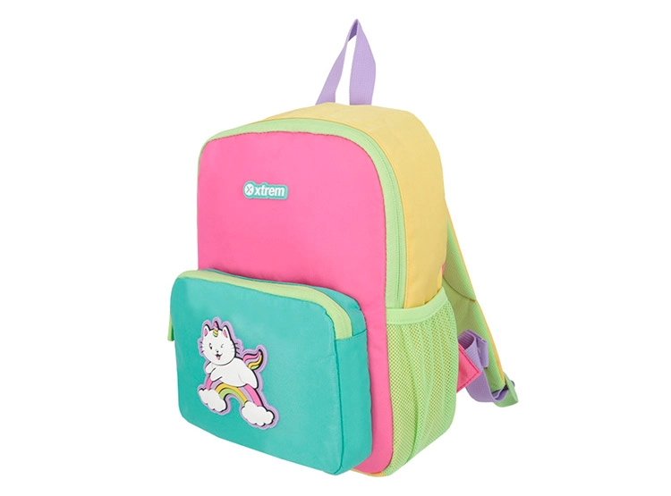 MOCHILA XTREM PLAY-TIME 5XT GATO VERDE MENTA - 2