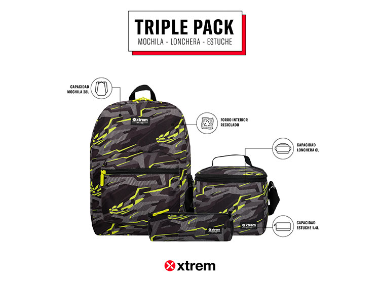 Ripley - TRIPLE PACK 5XT GREY PRINT