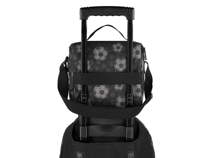 PACK MOCHILA CON RUEDAS XTREM RUN 5XT FÚTBOL NEGRO  - 5