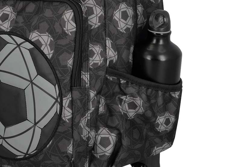 PACK MOCHILA CON RUEDAS XTREM RUN 5XT FÚTBOL NEGRO  - 6