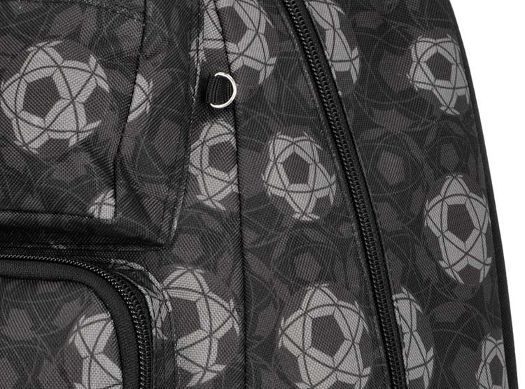 PACK MOCHILA CON RUEDAS XTREM RUN 5XT FÚTBOL NEGRO  - 7