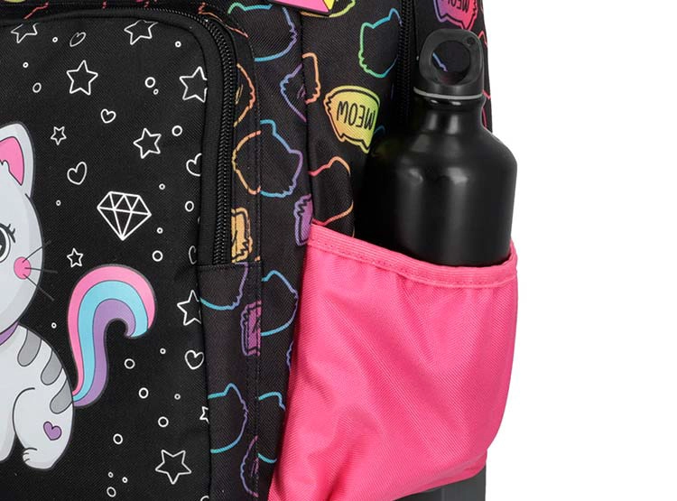 PACK MOCHILA CON RUEDAS XTREM RUN 5XT GATO NEGRO  - 6