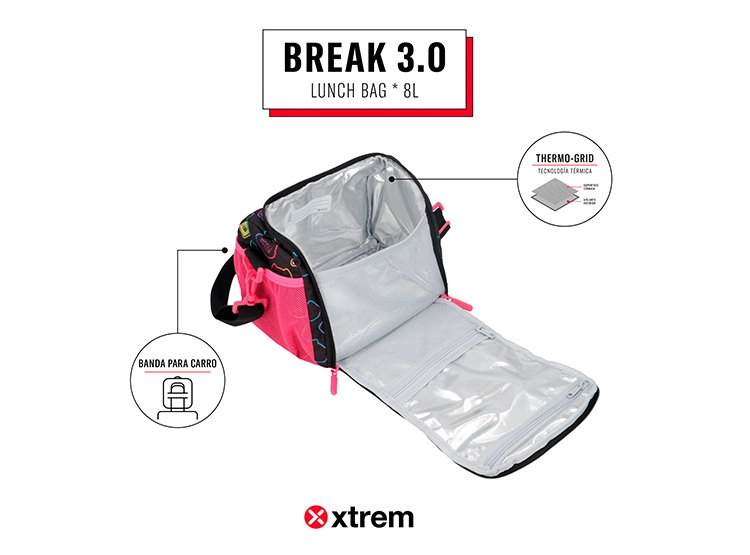 LONCHERA TÉRMICA XTREM BREAK 3.0 5XT GATO NEGRO  - 7