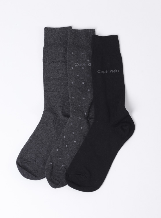 PACK 3 CALCETINES ALGODÓN HOMBRE CALVIN KLEIN 201DR54 - 1