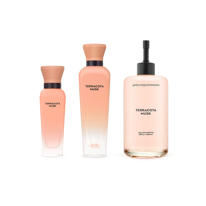 SET PERFUME ADOLFO DOMINGUEZ TERRACOTA MUSK EAU DE PARFUM 120ML + LOCIÓN CORPORAL 75ML + 10ML