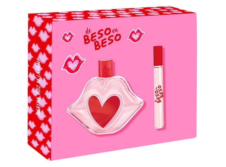 SET REGALO AGATHA RUIZ DE LA PRADA PERFUME MUJER DE BESO EN BESO EDT 100ML + MEGASPRITZER 10ML  - 1