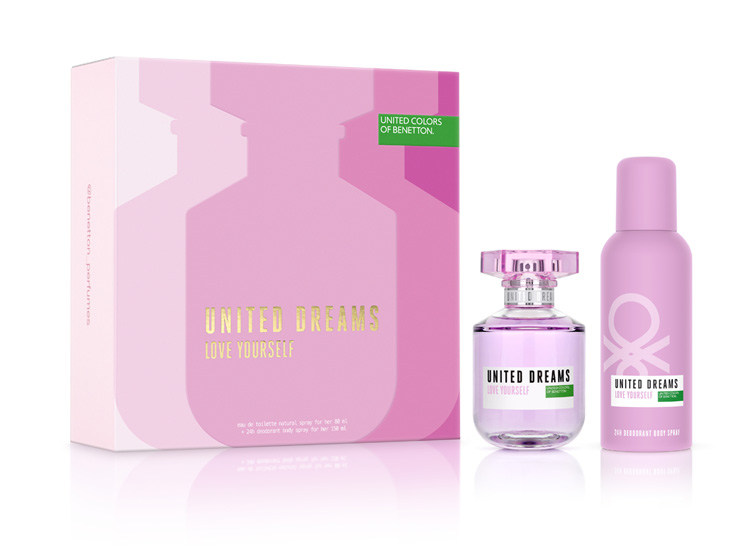 PERFUME BENETTON UNITED DREAMS LOVE YOURSELF MUJER EDT 80 ML + DESODORANTE 150 ML - 2