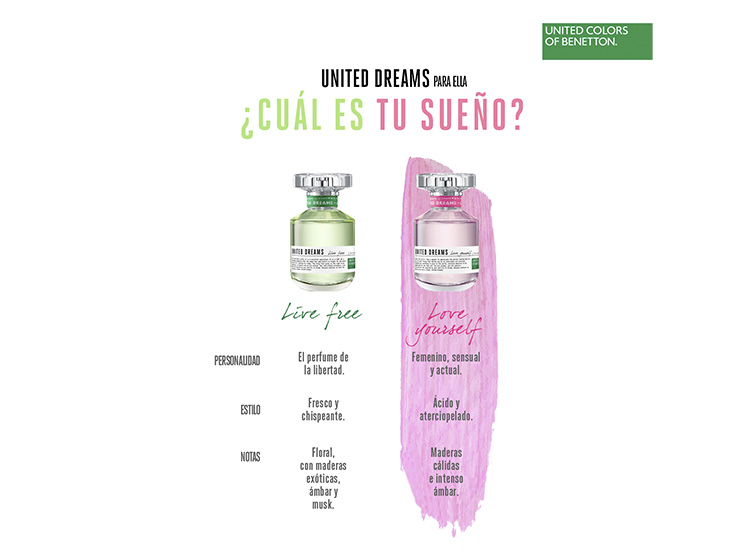 PERFUME BENETTON UNITED DREAMS LOVE YOURSELF MUJER EDT 80 ML + DESODORANTE 150 ML - 6