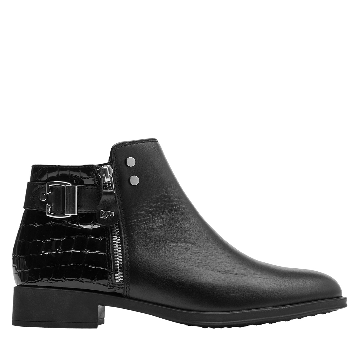 BOTINES CUERO MUJER 16 HRS J071