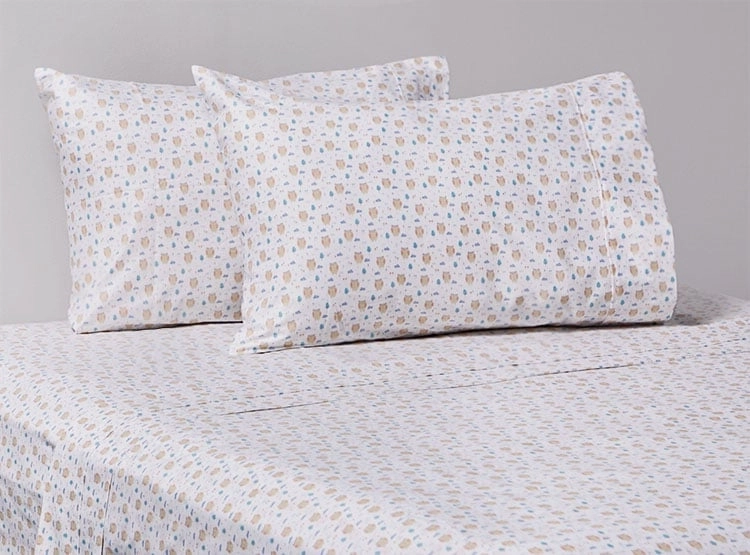 JUEGO DE SÁBANAS RIPLEY HOME ESTAMPADAS 1.5PL BOSQUE BUHO - 1