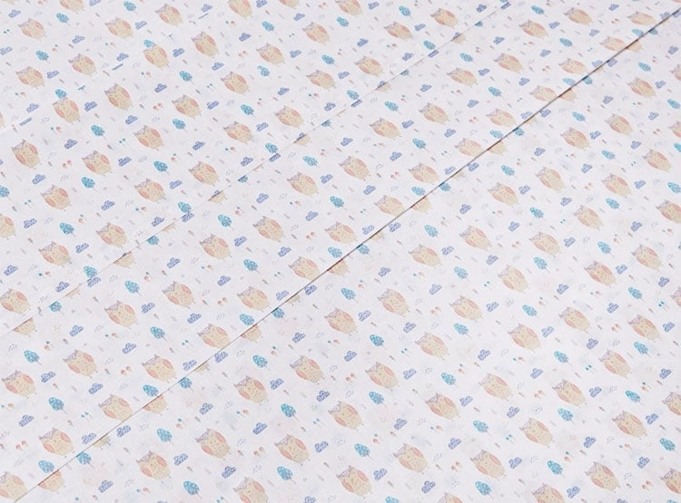 JUEGO DE SÁBANAS RIPLEY HOME ESTAMPADAS 1.5PL BOSQUE BUHO - 3