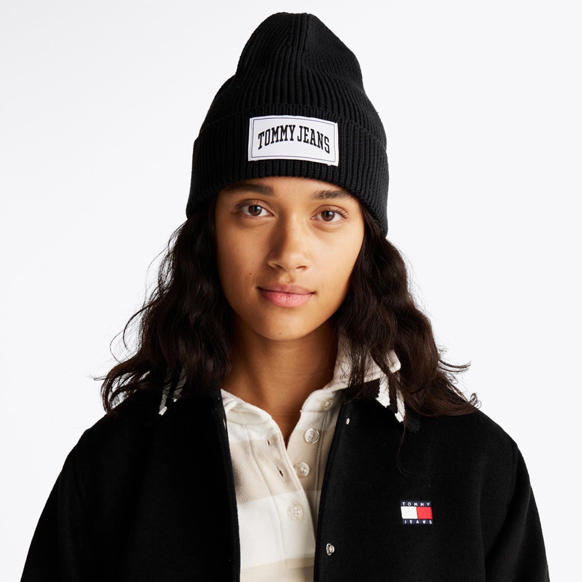 GORRO TOMMY HILFIGER ALGODÓN ORGÁNICO NEGRO JOCKEY AW0AW16991RBR - 2