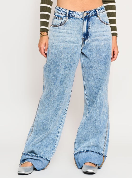 JEANS ALGODÓN MUJER INDEX BASTA DOBLADA - 2