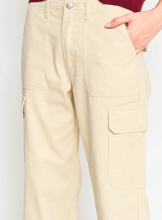 PANTALÓN MUJER INDEX REGULAR CARGO ALGODÓN - 4