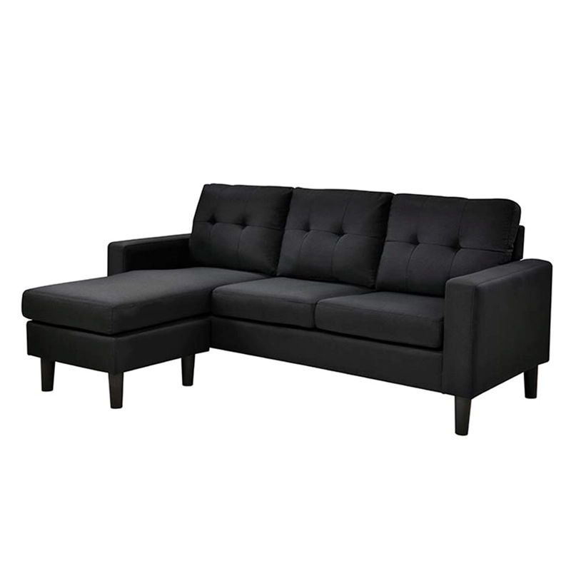 SOFÁ SECCIONAL RIPLEY HOME MILAN 3 CUERPOS LIBRE DISPOSICIÓN NEGRO - 3