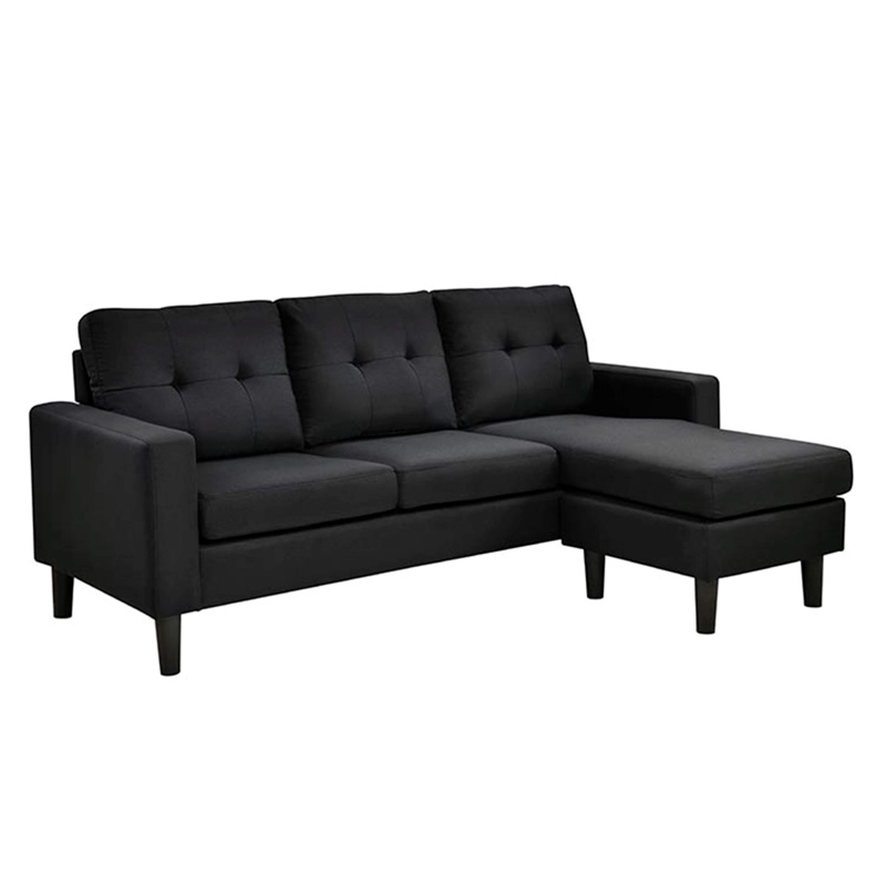 SOFÁ SECCIONAL RIPLEY HOME MILAN 3 CUERPOS LIBRE DISPOSICIÓN NEGRO - 4