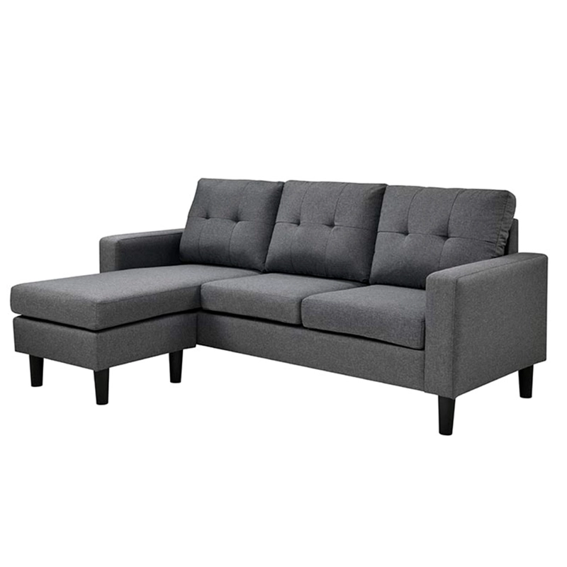 SOFÁ SECCIONAL RIPLEY HOME MILAN 3 CUERPOS LIBRE DISPOSICIÓN GRIS - 5