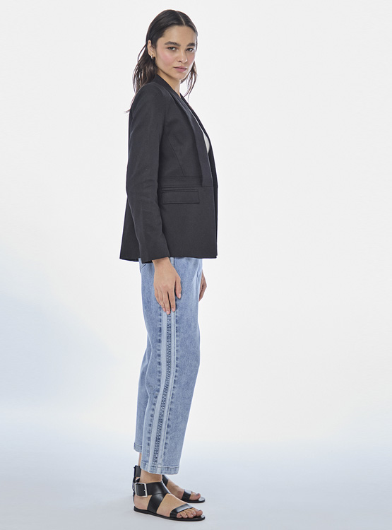 BLAZER MANGA LARGA MUJER IO SIN SOLAPA - 4