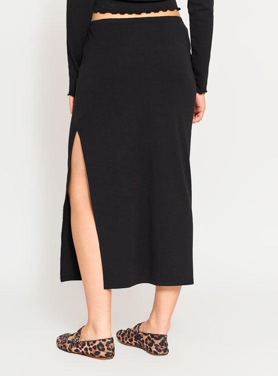 FALDA LARGA MUJER INDEX MIDI FRUNCE - 3