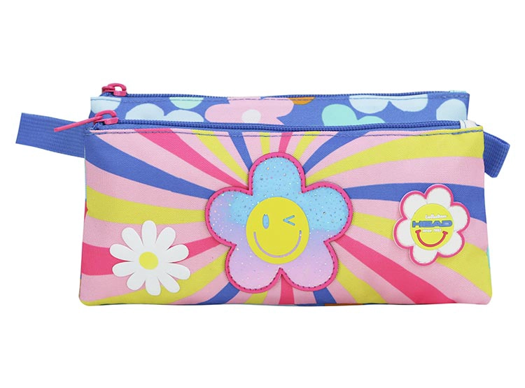 ESTUCHE HEAD CELERIO SMILE FLOWERS MORADO - 1