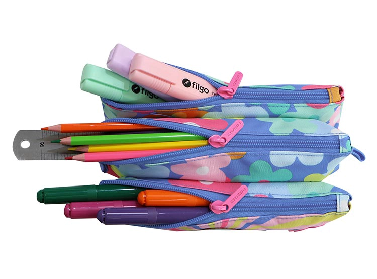 ESTUCHE HEAD CELERIO SMILE FLOWERS MORADO - 5