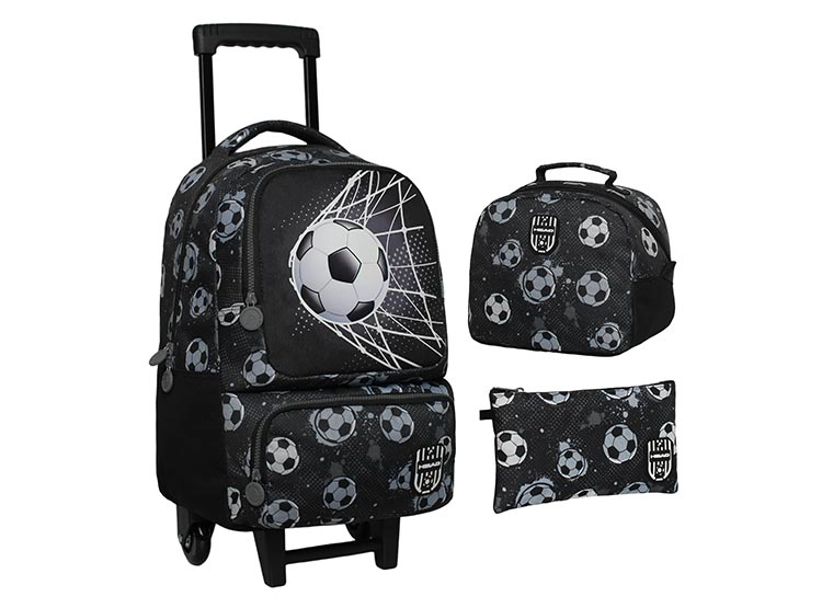 MOCHILA CON RUEDAS HEAD PACK BAKAN SOCCER NEGRO - 1