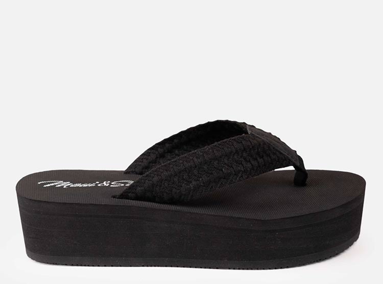 SANDALIAS MUJER MAUI AND SONS NEGRO 5S1345-WV