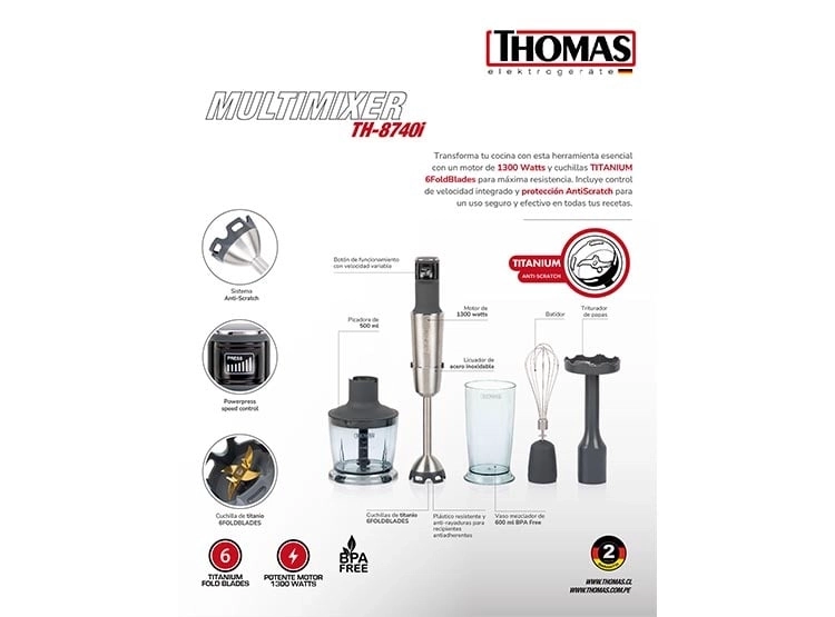 MINIPIMER THOMAS TH-8740I 1300W 600 ML  - 2