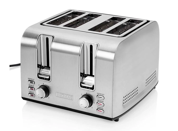 TOSTADORA THOMAS 4 REBANADAS TH-133I ACERO INOXIDABLE - 4