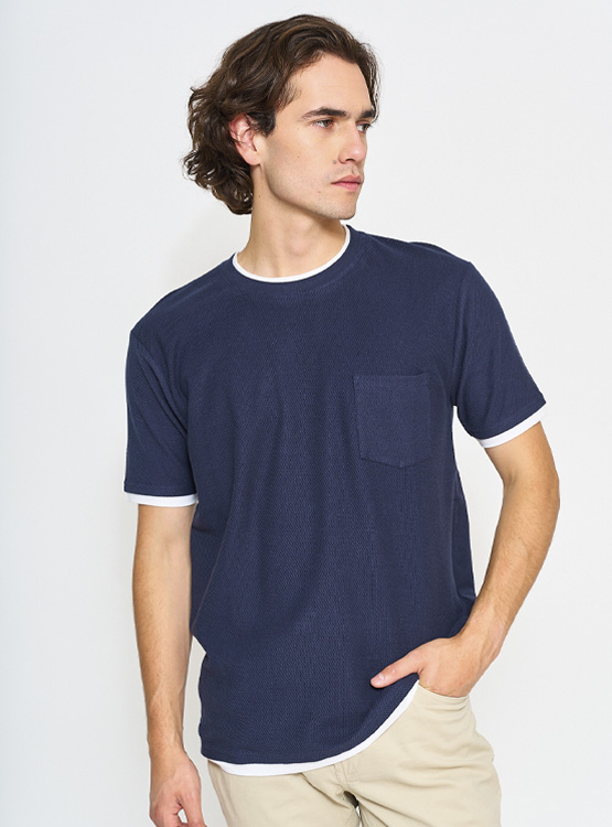 POLERA MANGA CORTA ALGODÓN HOMBRE SFERA - 1