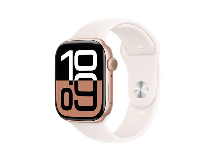 APPLE WATCH SERIE 10 46MM ROSE GOLD ALUMINIUM CORREA DEPORTIVA M/L