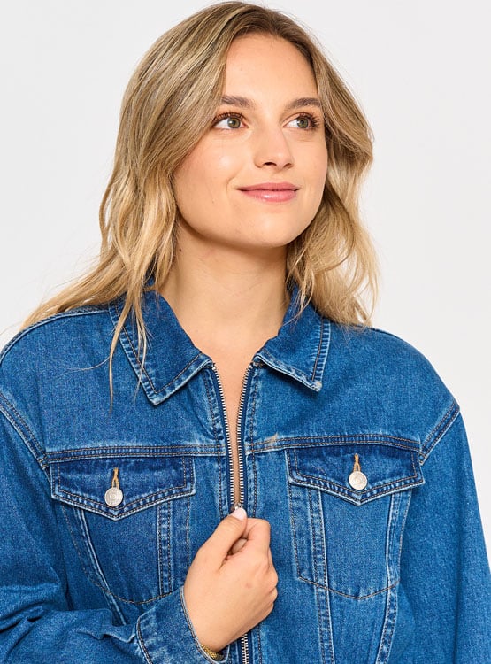 VESTIDO CORTO ALGODÓN MUJER INDEX DENIM - 4