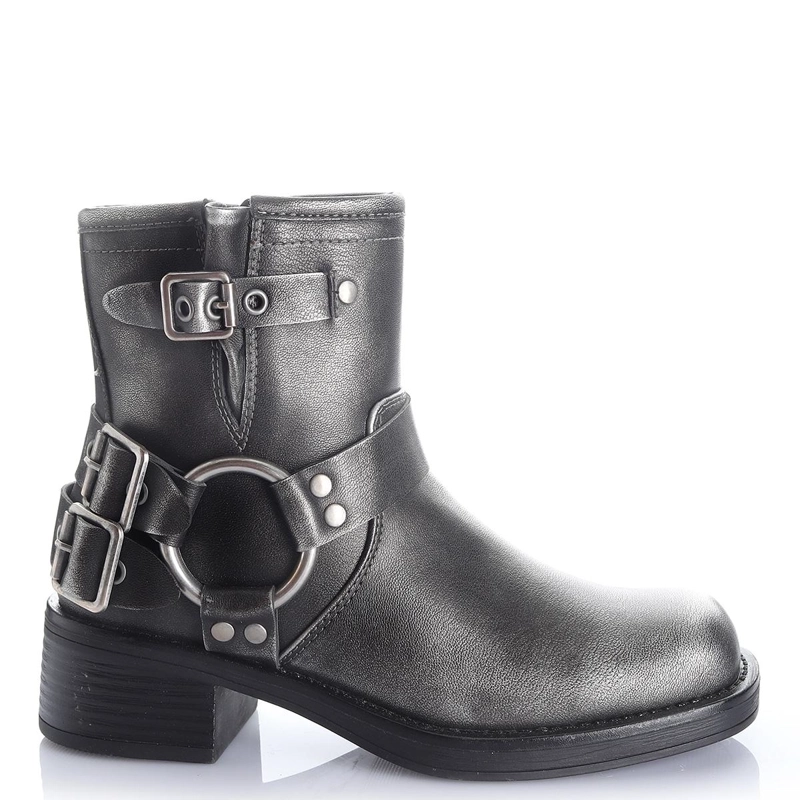 BOTINES MUJER VIA UNO GRIS 12531453 - 1