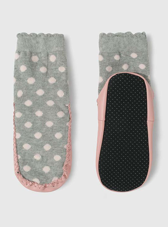 CALCETINES NIÑA COLLOKY GRIS ANTIDESLIZANTES