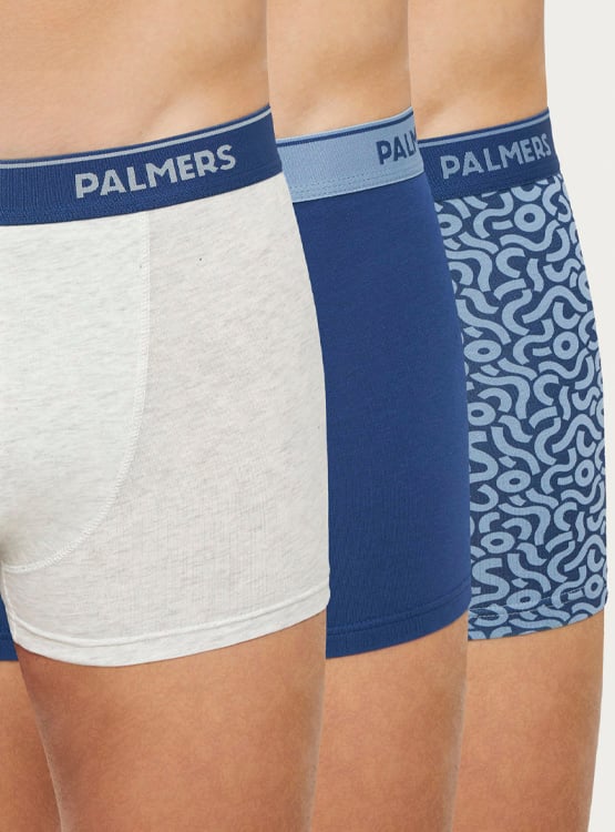 PACK X3 BÓXER HOMBRE PALMERS AZUL