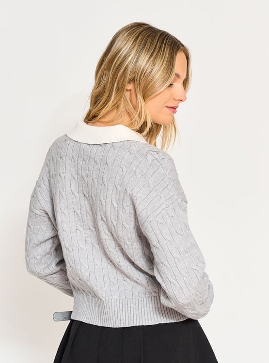 SWEATER MANGA LARGA MUJER INDEX CUELLO POLO - 2