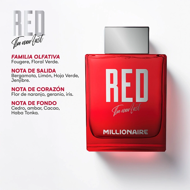 PERFUME MILLIONAIRE NEW LUST HOMBRE EDP 200 ML RED - 2