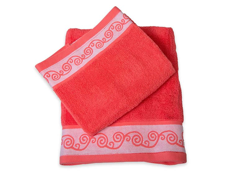 SET TOALLAS DORAL CATALINA 2P CORAL - 1