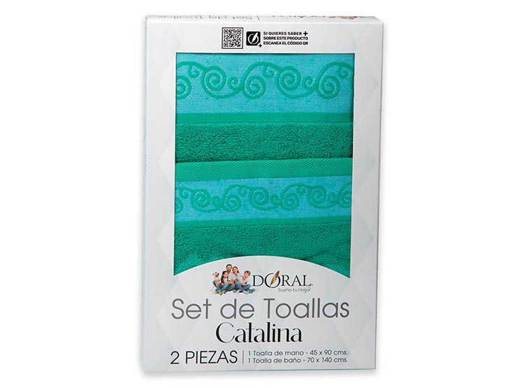 SET TOALLAS DORAL CATALINA 2P MENTA - 3