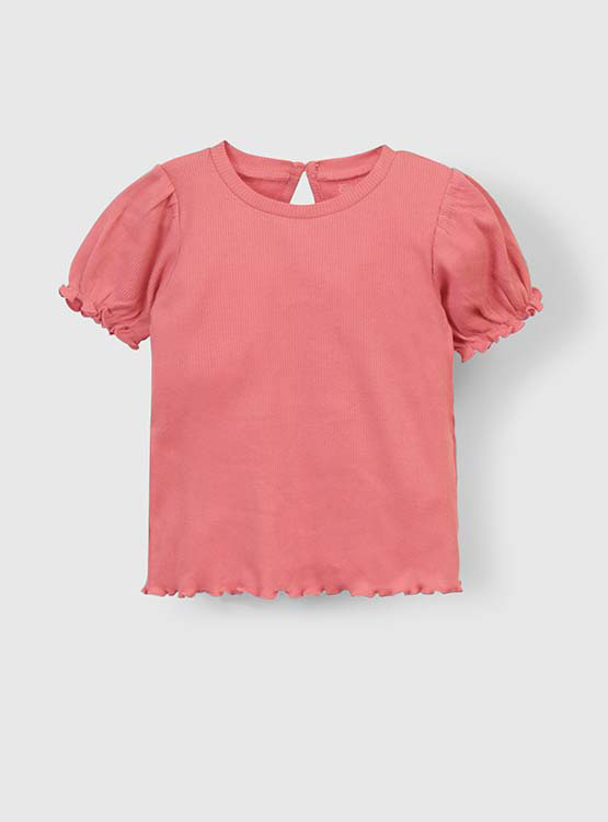 POLERA MANGA CORTA ALGODÓN NIÑA COLLOKY ROSADO