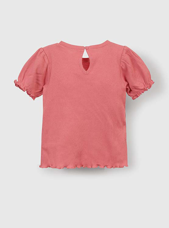 POLERA MANGA CORTA ALGODÓN NIÑA COLLOKY ROSADO - 2