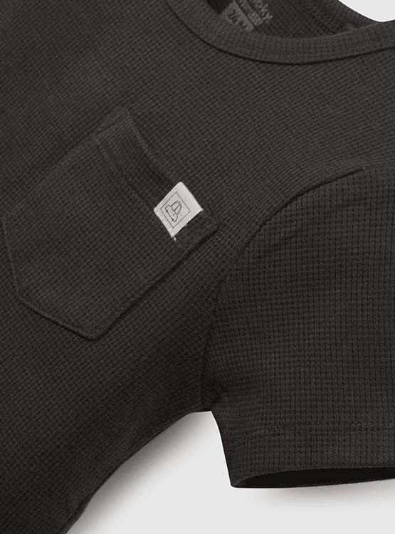 POLERA MANGA CORTA ALGODÓN NIÑO COLLOKY GRIS AZULADO - 3