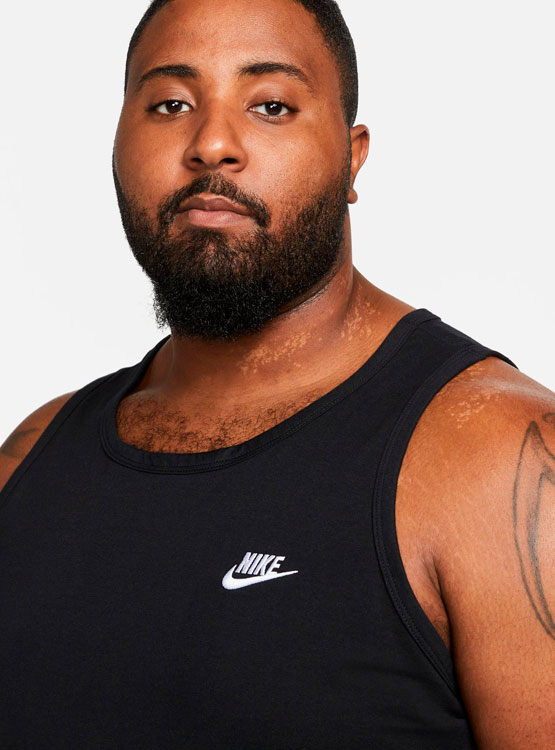 POLERA ALGODÓN HOMBRE NIKE NEGRO - 4