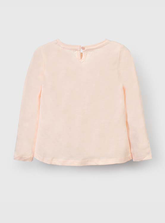 POLERA MANGA LARGA ALGODÓN NIÑA COLLOKY ROSADO - 2