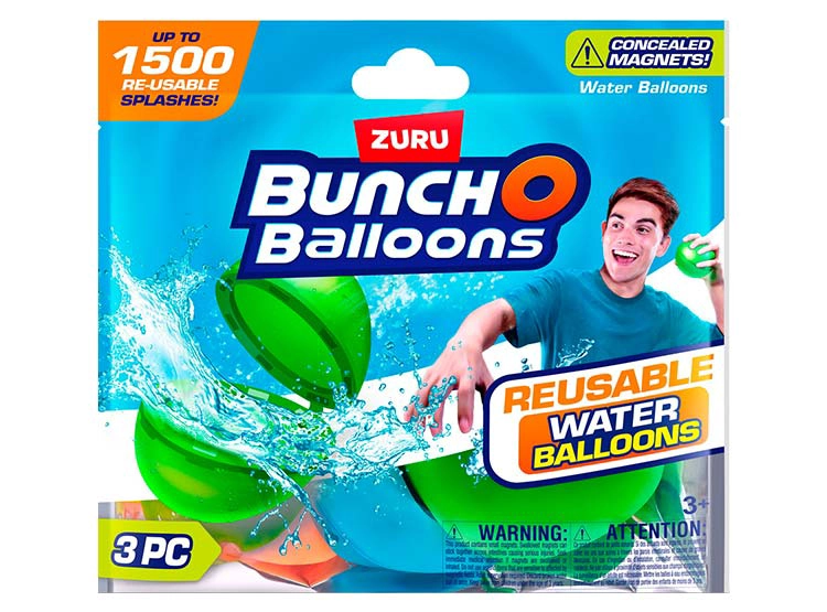 PACK 3 BOMBAS DE AGUA REUTILIZABLE - 3