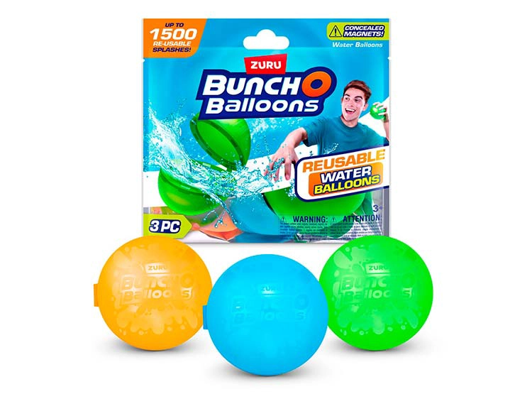 PACK 3 BOMBAS DE AGUA REUTILIZABLE - 4