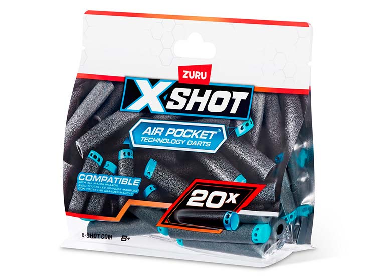 PACK 20 DARDOS XSHOT