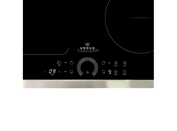 ENCIMERA VITROCERAMICA EMPOTRABLE ELÉCTRICA URSUS TROTTER 4 QUEMADORAS UT-ICT 4P INOX - 5