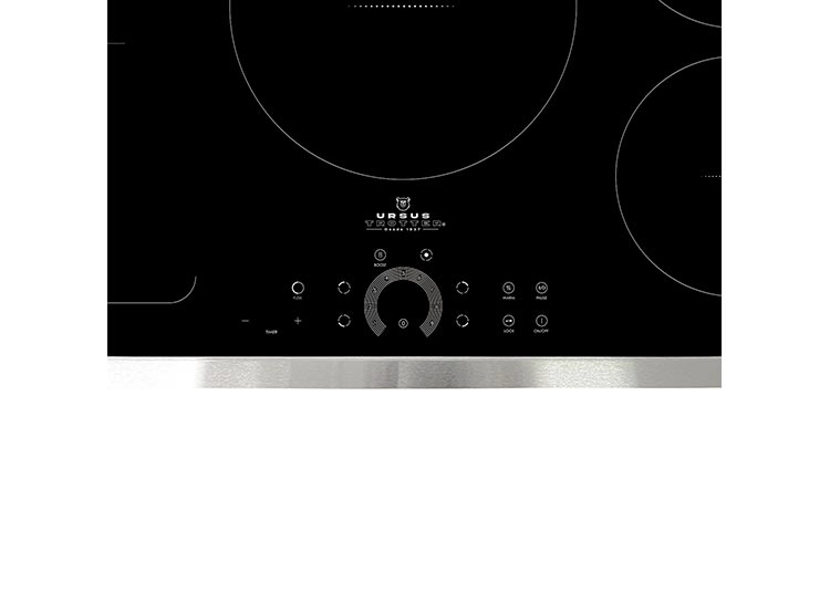 ENCIMERA VITROCERAMICA EMPOTRABLE ELÉCTRICA URSUS TROTTER 5 QUEMADORAS UT-ICT 5P INOX - 6